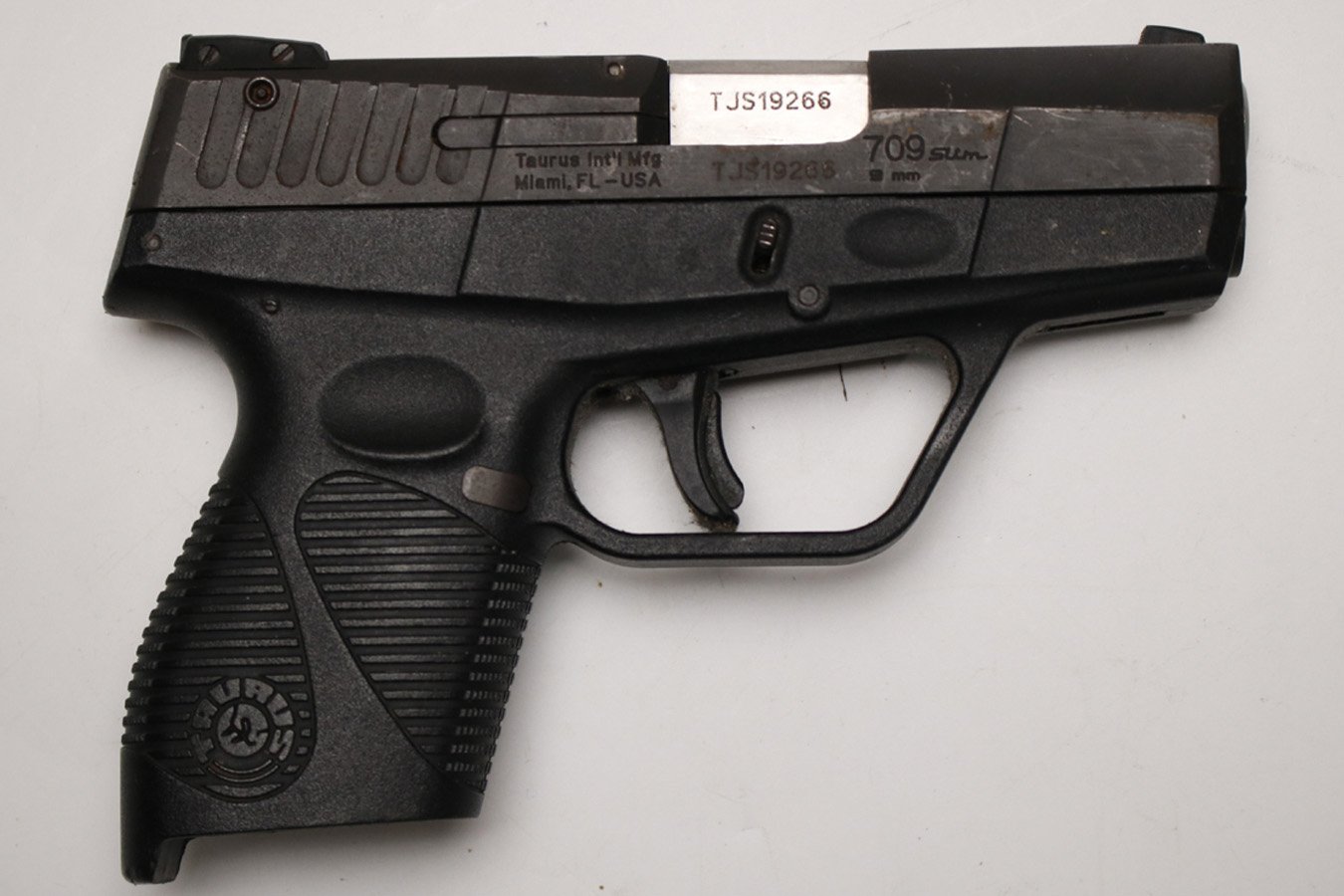 TAURUS 709 Slim 9mm Used Police Trade-In Pistol (Magazine Not Included)